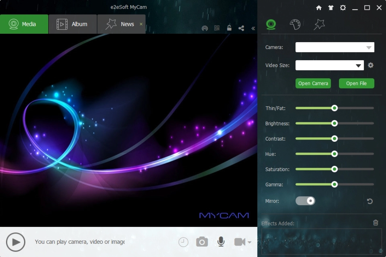Screenshot #1 - MyCam 2.5 для Windows