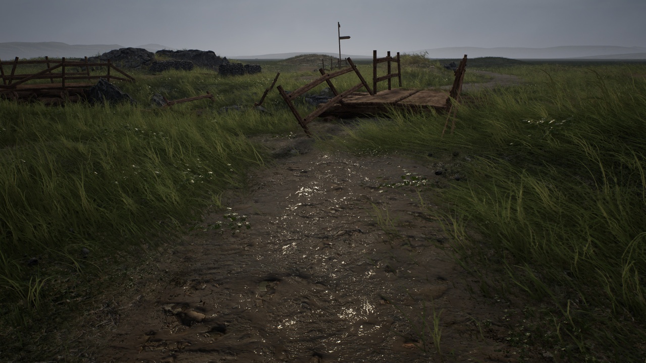 Screenshot #2 - Brushify – Natural Roads Pack for (Unreal Engine 5.5)