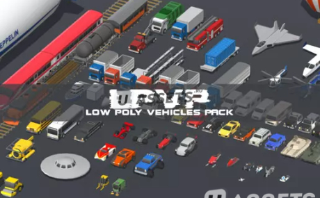 Low Polygon Vehicles Pack