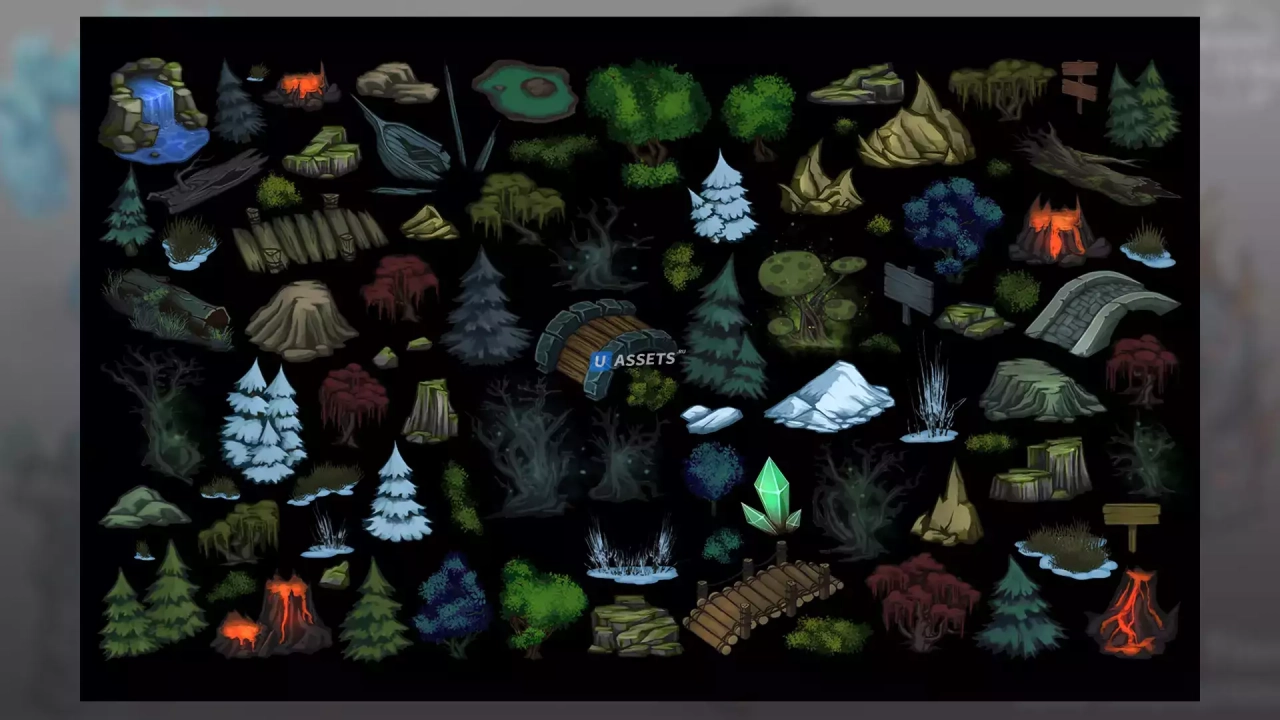Screenshot #4 - Fantasy Hex Tiles + Decorations