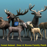 Screenshot #2 - Forest Animal - Deer & Moose Family Pack