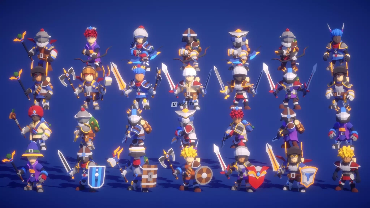 Screenshot #2 - Modular RPG Hero Polyart