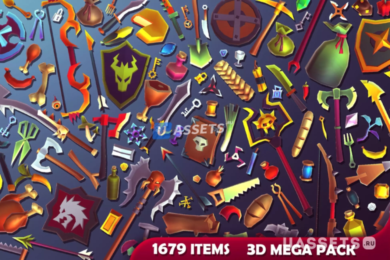 Screenshot #1 - 3D Items - Mega Pack