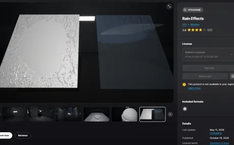 Unreal Engine - Rain Effects