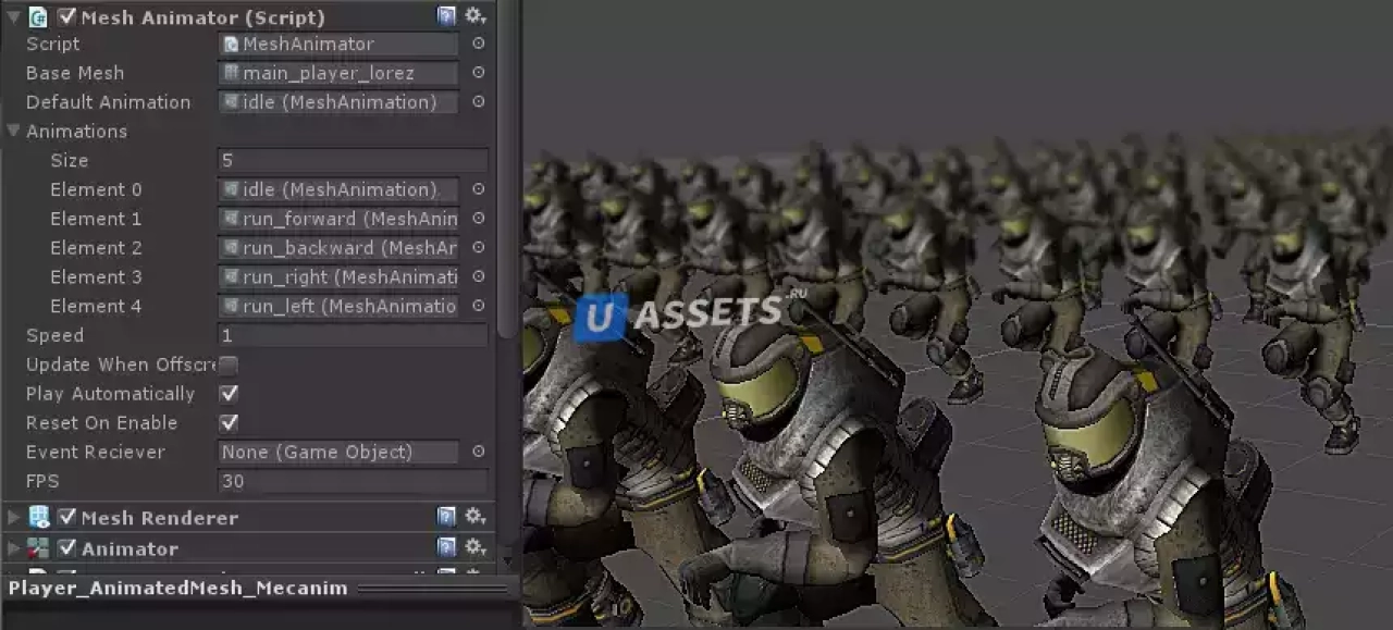 Screenshot #2 - Mesh Animator - Animate massive crowds