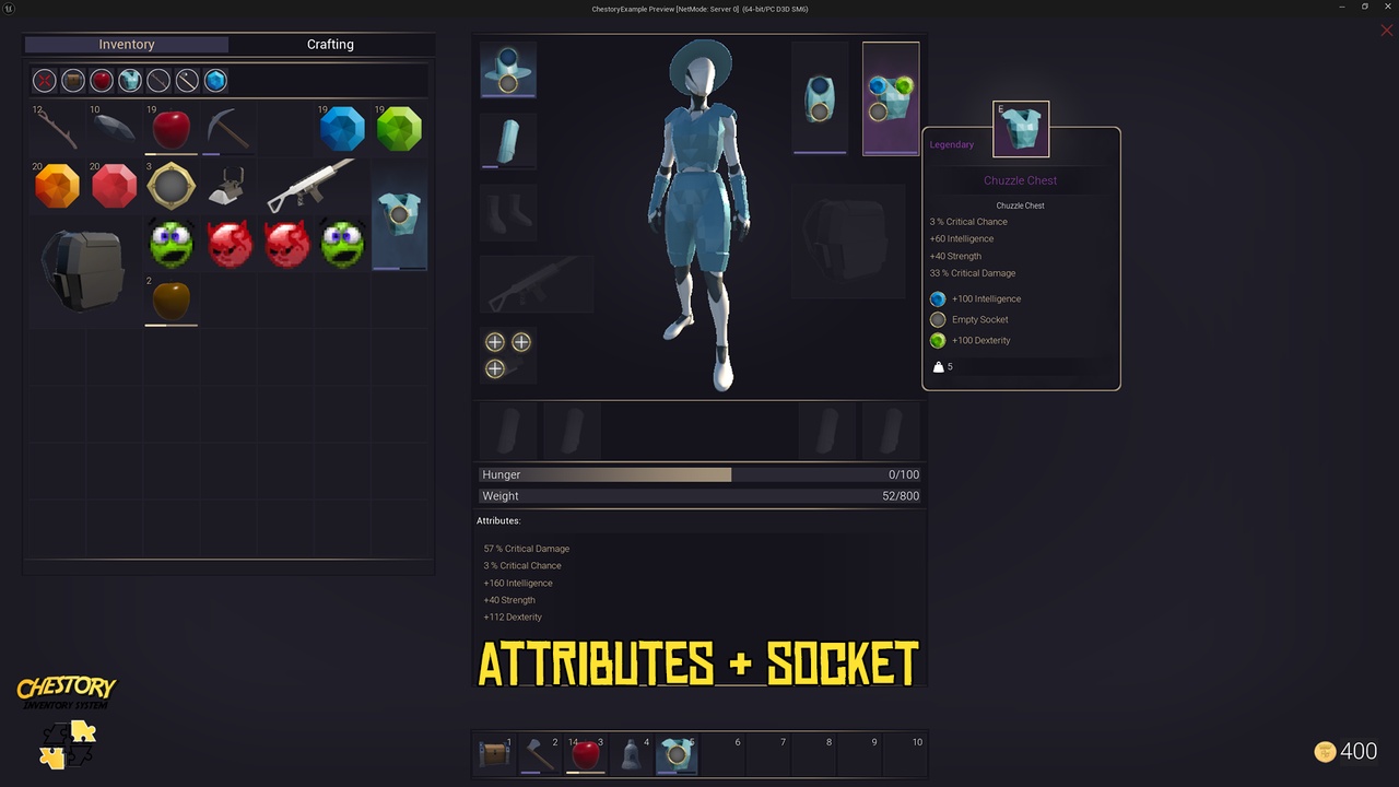 Screenshot #3 - Chestory Inventory System v3.6.1 (Unreal Engine 5.7)