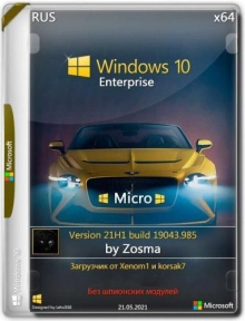 Windows 10 Enterprise торрент x64 Micro 21H1.19043.985 by Zosma