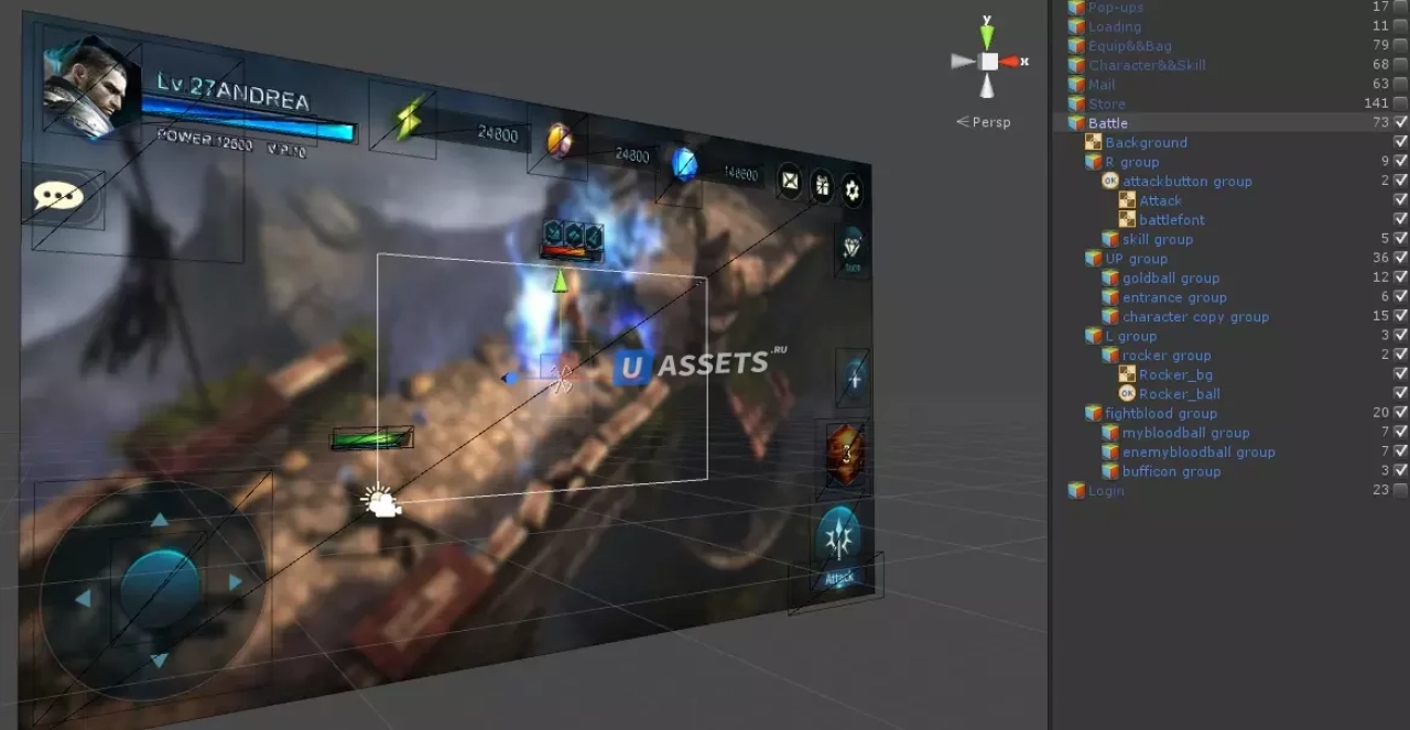 Screenshot #3 - Mobile & Fantasy UI Pro