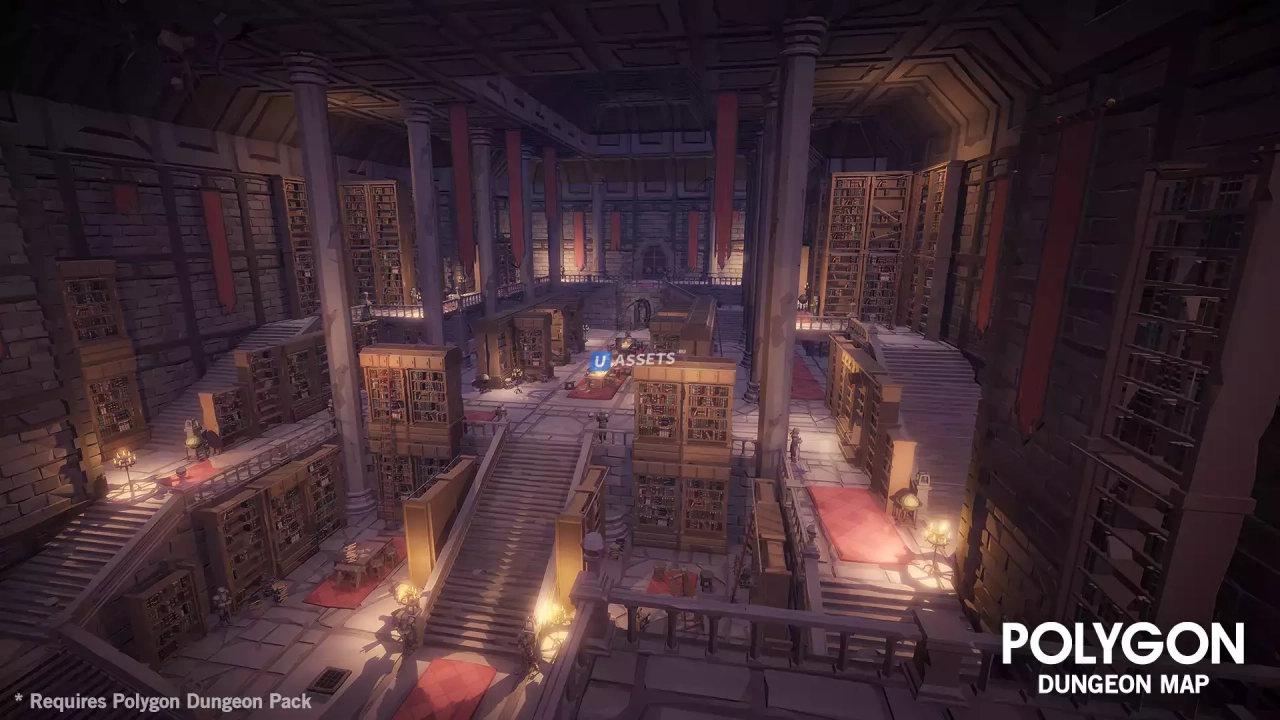 Screenshot #1 - POLYGON Dungeons Map - Low Poly 3D Art by Synty