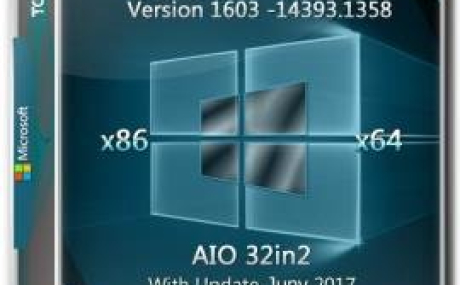 Windows 10 v.1607 Update 14393.1358 AIO 32in2 adguard (x86/x64)
