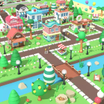 Screenshot #1 - Cartoon Town - Low Poly Assets