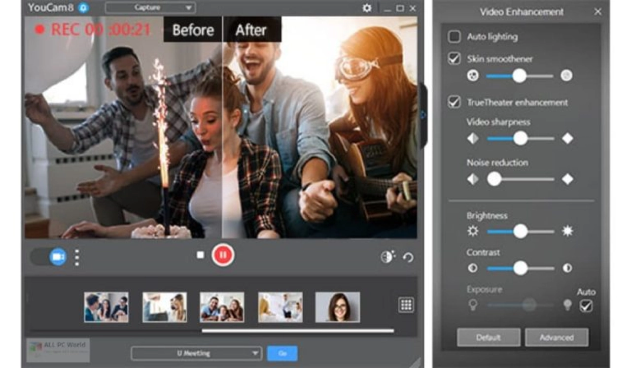 Screenshot #1 - CyberLink YouCam Deluxe 10.1.4203.0