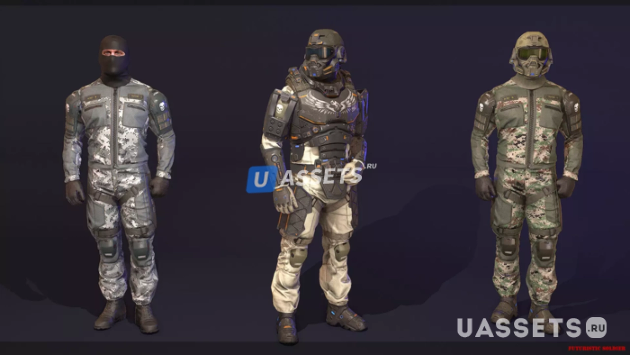 Screenshot #4 - Futuristic Soldier`s Pack