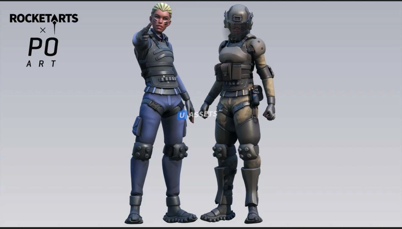 Screenshot #2 - Stylized Military Female