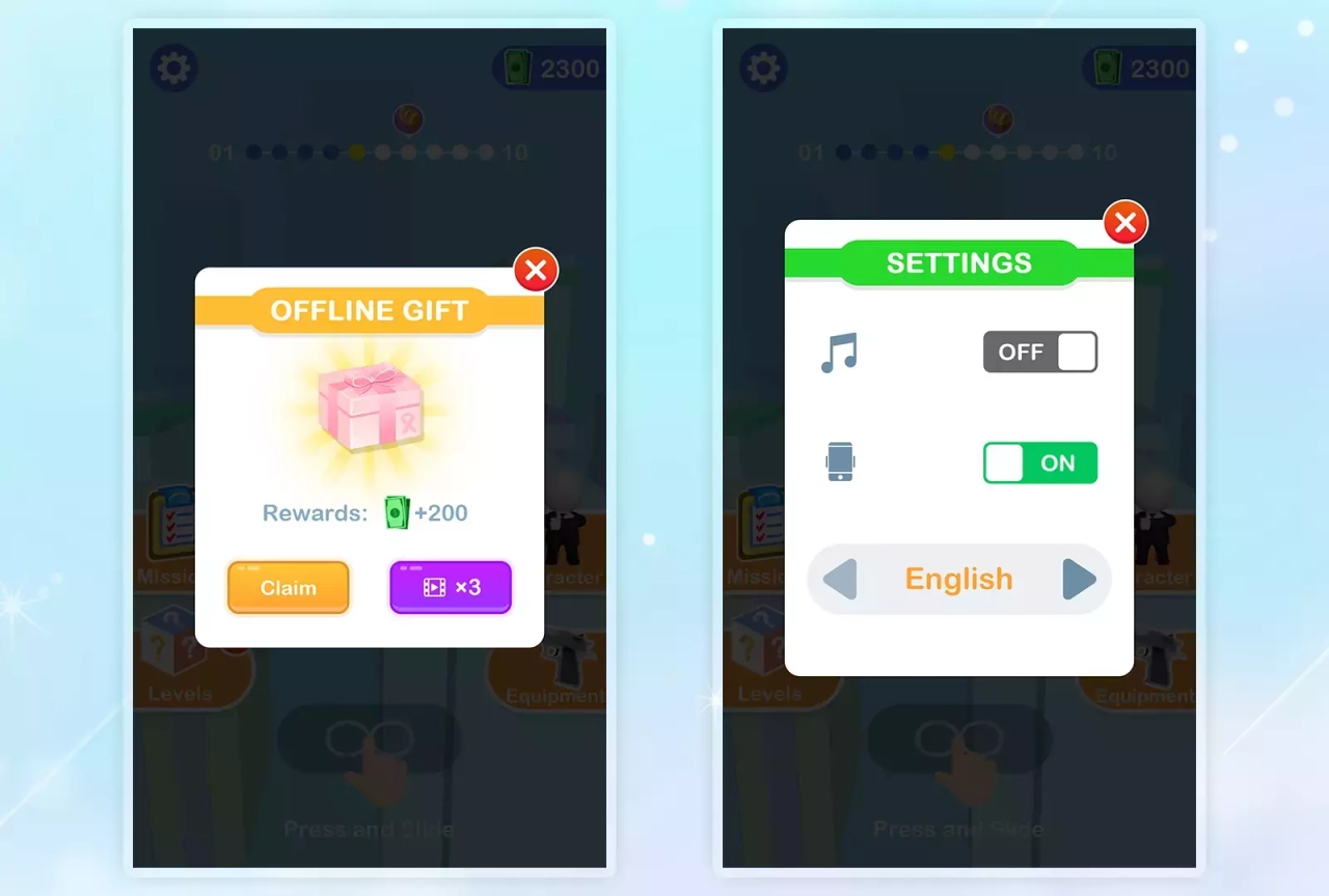 Screenshot #2 - Casual Puzzle Game UI Pack