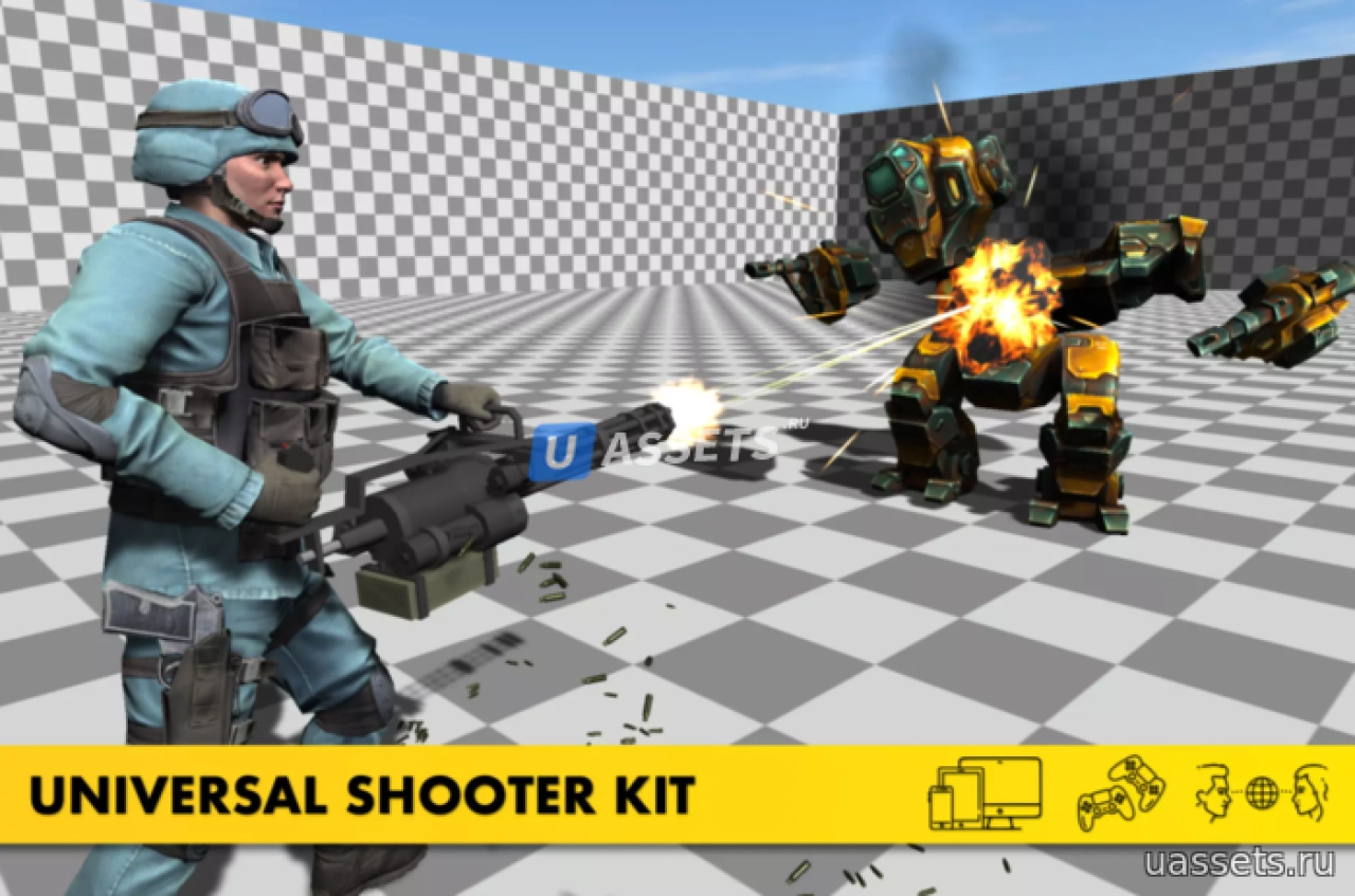 Screenshot #1 - Universal Shooter Kit: FPS, TPS, TDS
