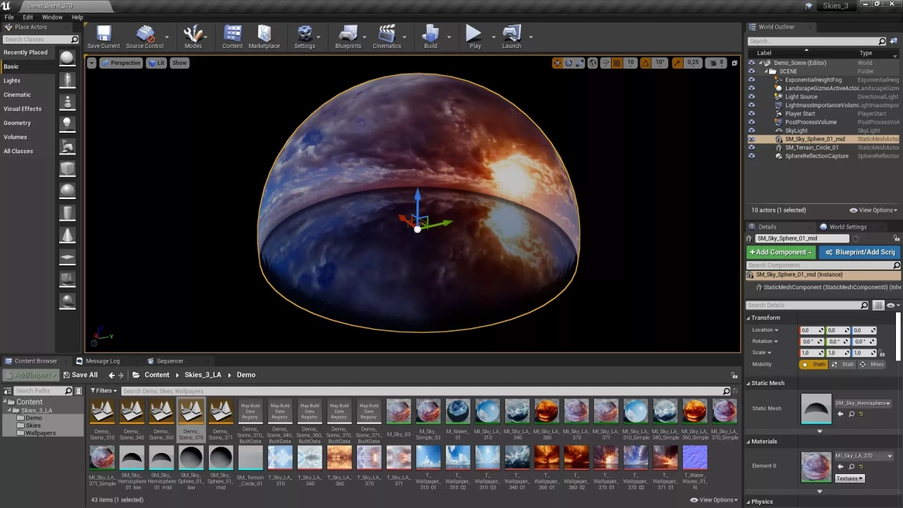 Screenshot #4 - Skies 3 - Matte painting