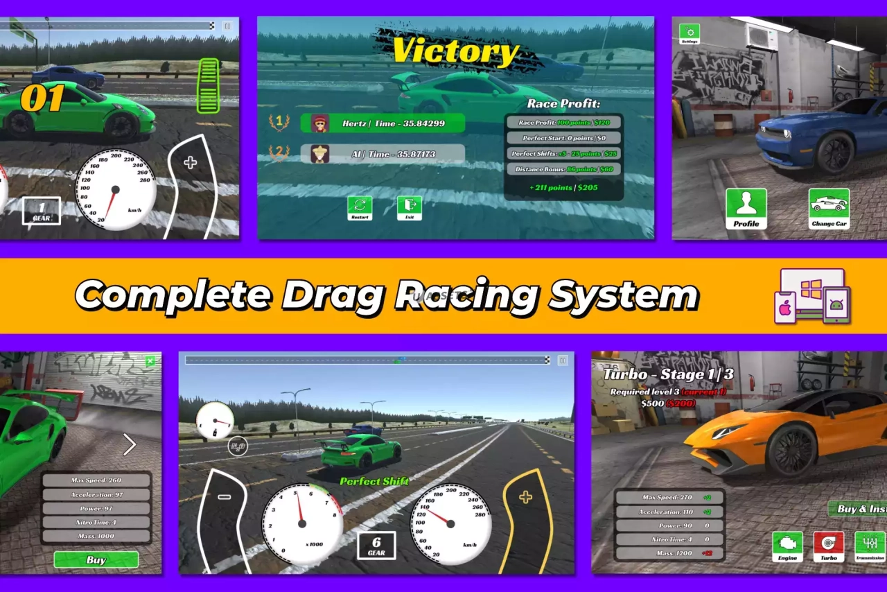 Screenshot #1 - Drag Racing Framework v1.3.1