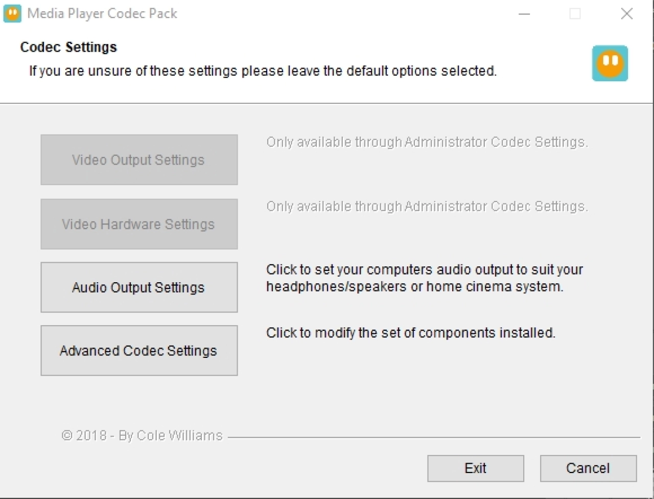 Screenshot #1 - Media Player Codec Pack (MPCP)