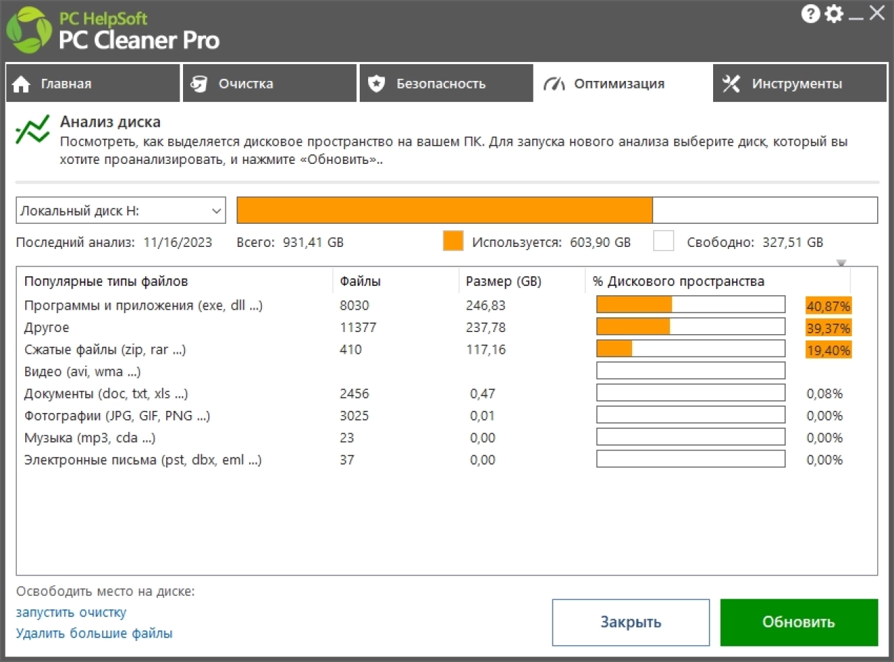 Screenshot #4 - Оптимизация ПК PC Cleaner Pro 9.5.1.0 RePack by elchupacabra