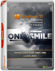 Windows 10 22H2 x64 Rus by OneSmiLe [19045.2486]