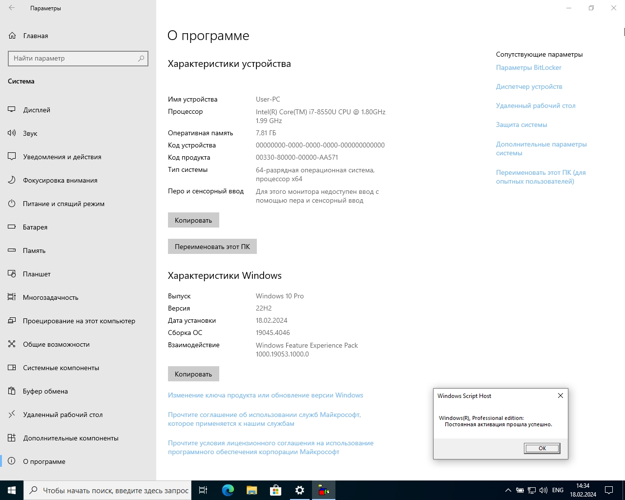 Screenshot #3 - Windows 10 Русская 22H2 3in1 x64 WPI by AG 02.2024 [19045.4046]