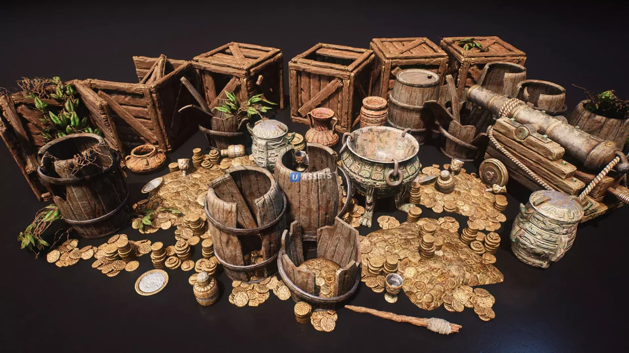 Screenshot #1 - Ruins Treasure Prop Pack