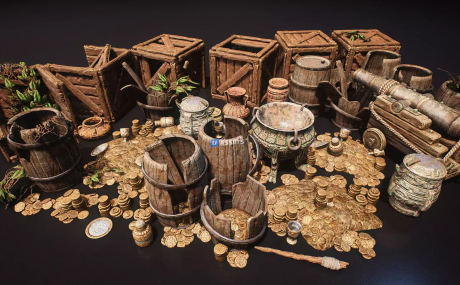 Ruins Treasure Prop Pack