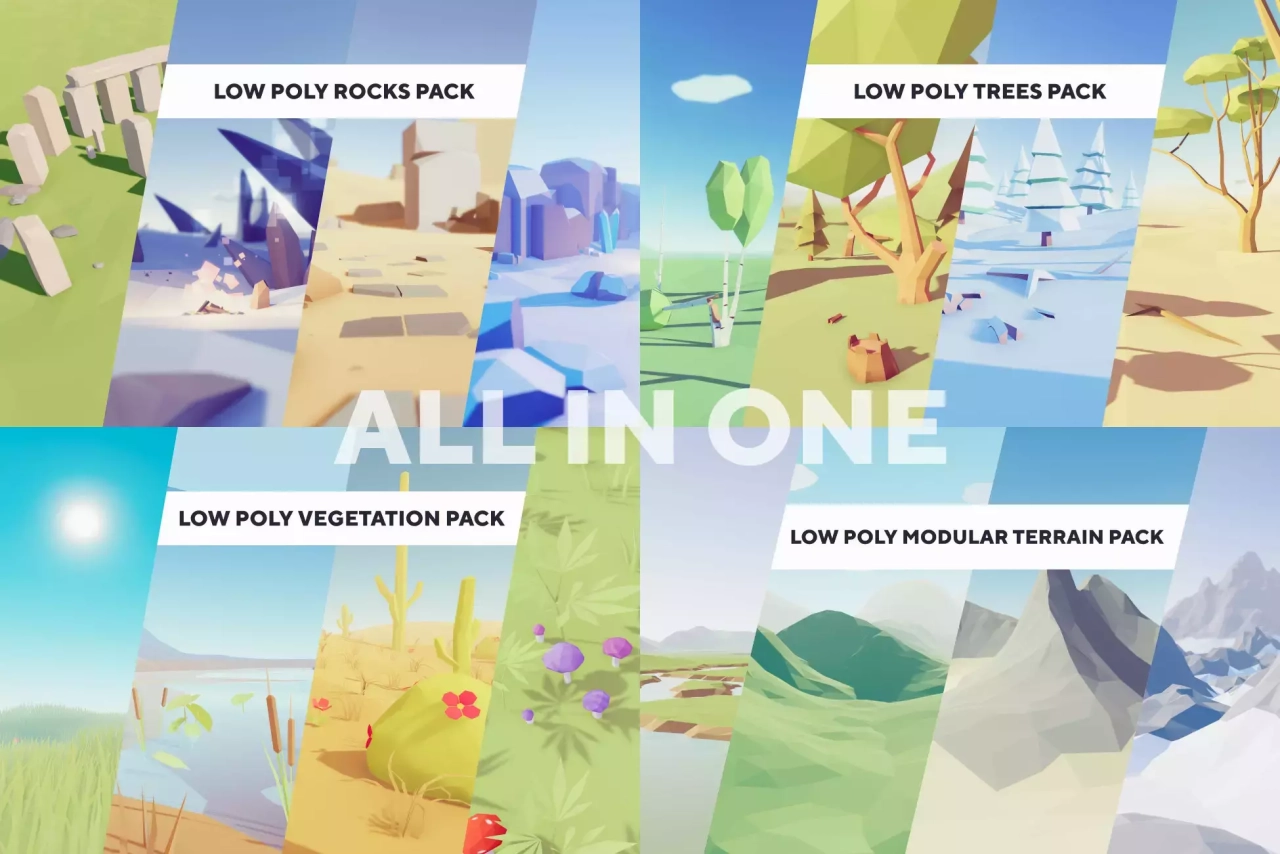 Screenshot #1 - Low Poly Nature Bundle