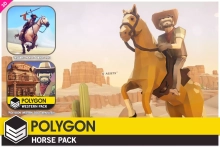 POLYGON Horse - Low Poly 3D Art by Synty
