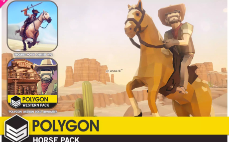POLYGON Horse - Low Poly 3D Art by Synty