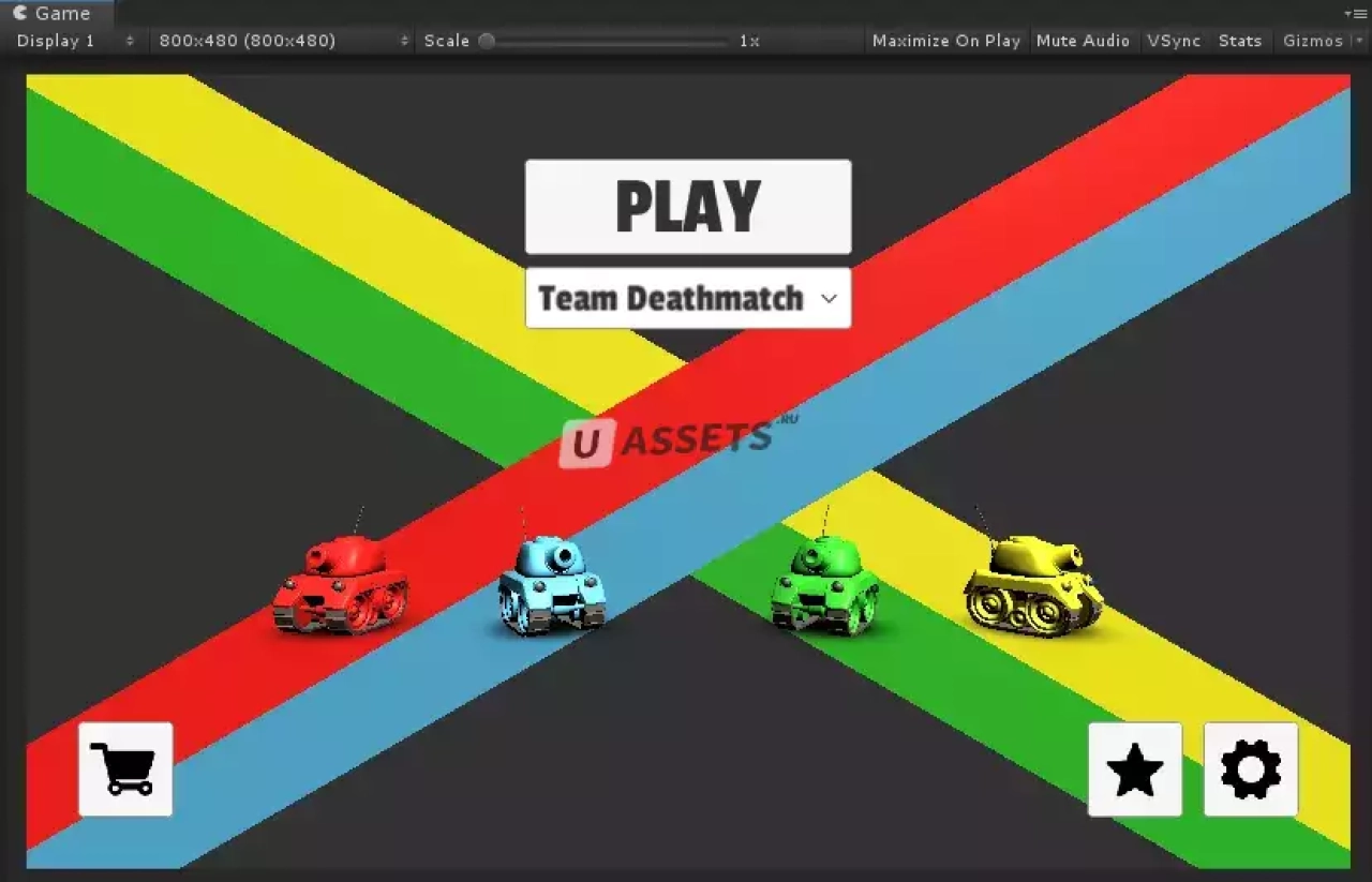 Screenshot #2 - Tanks Multiplayer (MLAPI, Photon, Mirror)