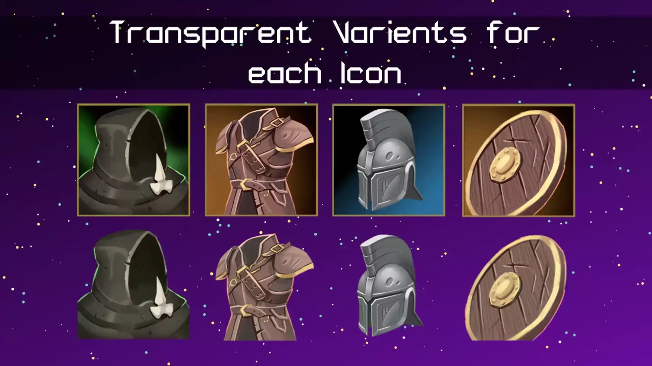 Screenshot #3 - Hand Painted Armor & Equipment Icons