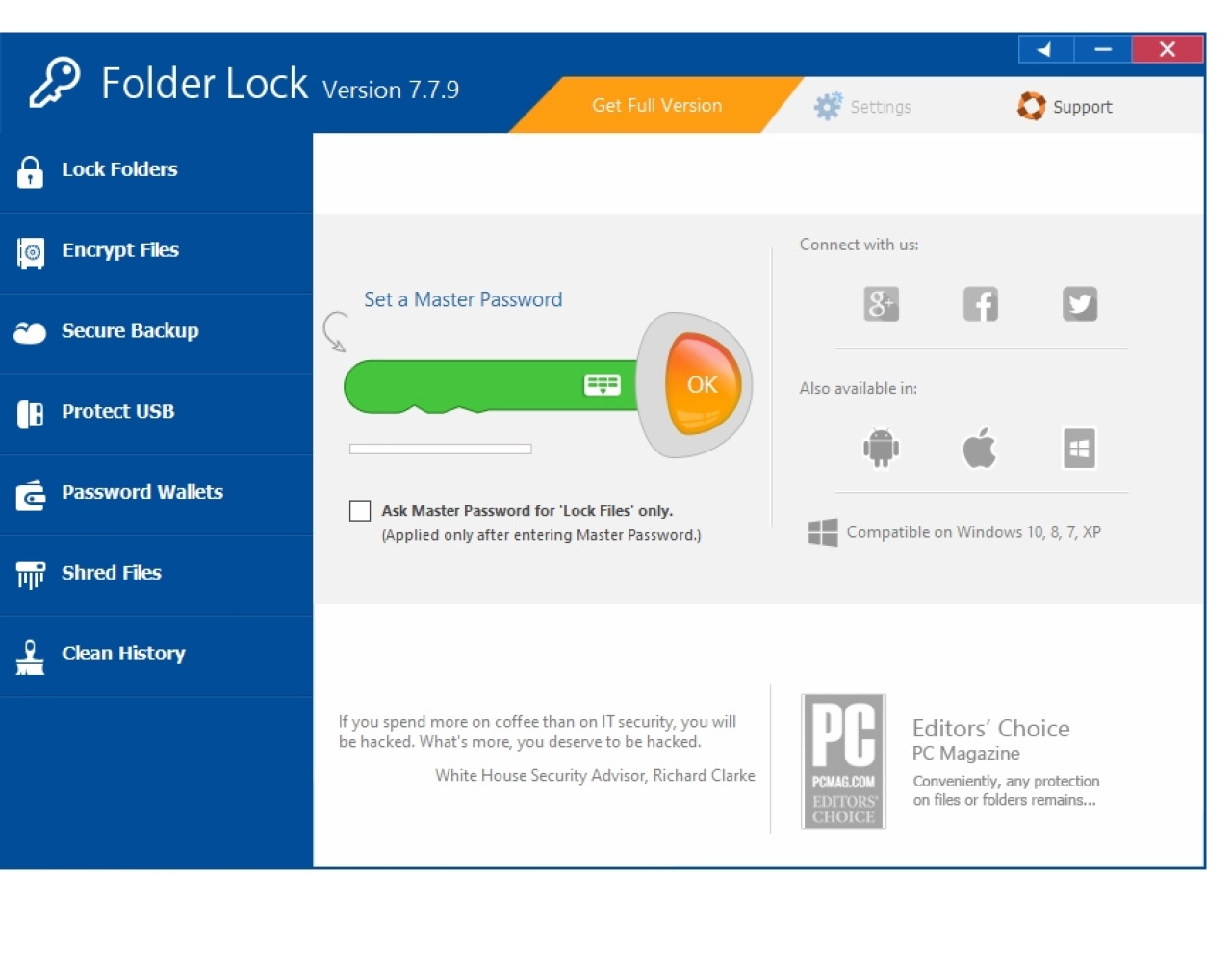 Screenshot #1 - Folder Lock