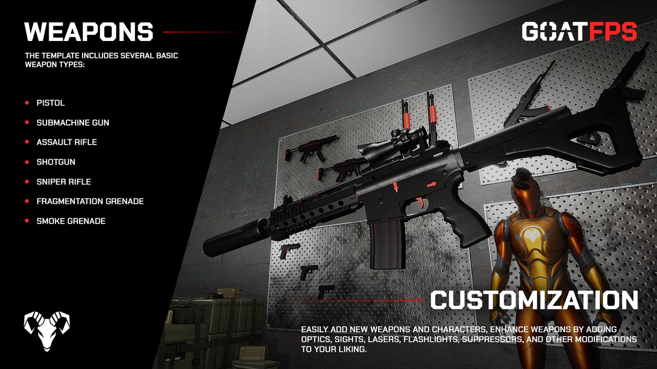 Screenshot #10 - GOAT FPS Multiplayer GAME READY Template UE5.5+  v1.1