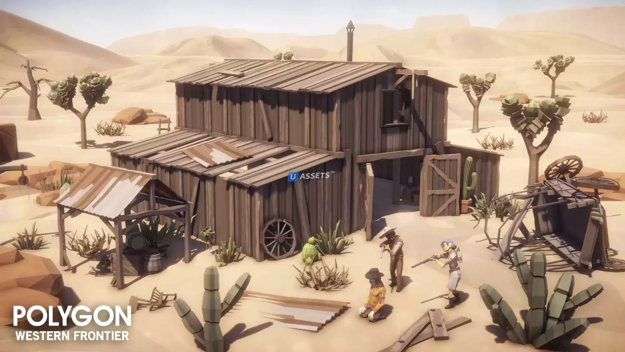 Screenshot #4 - POLYGON Western Frontier - Low Poly 3D Art by Synty