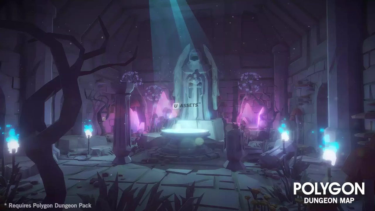 Screenshot #3 - POLYGON Dungeons Map - Low Poly 3D Art by Synty