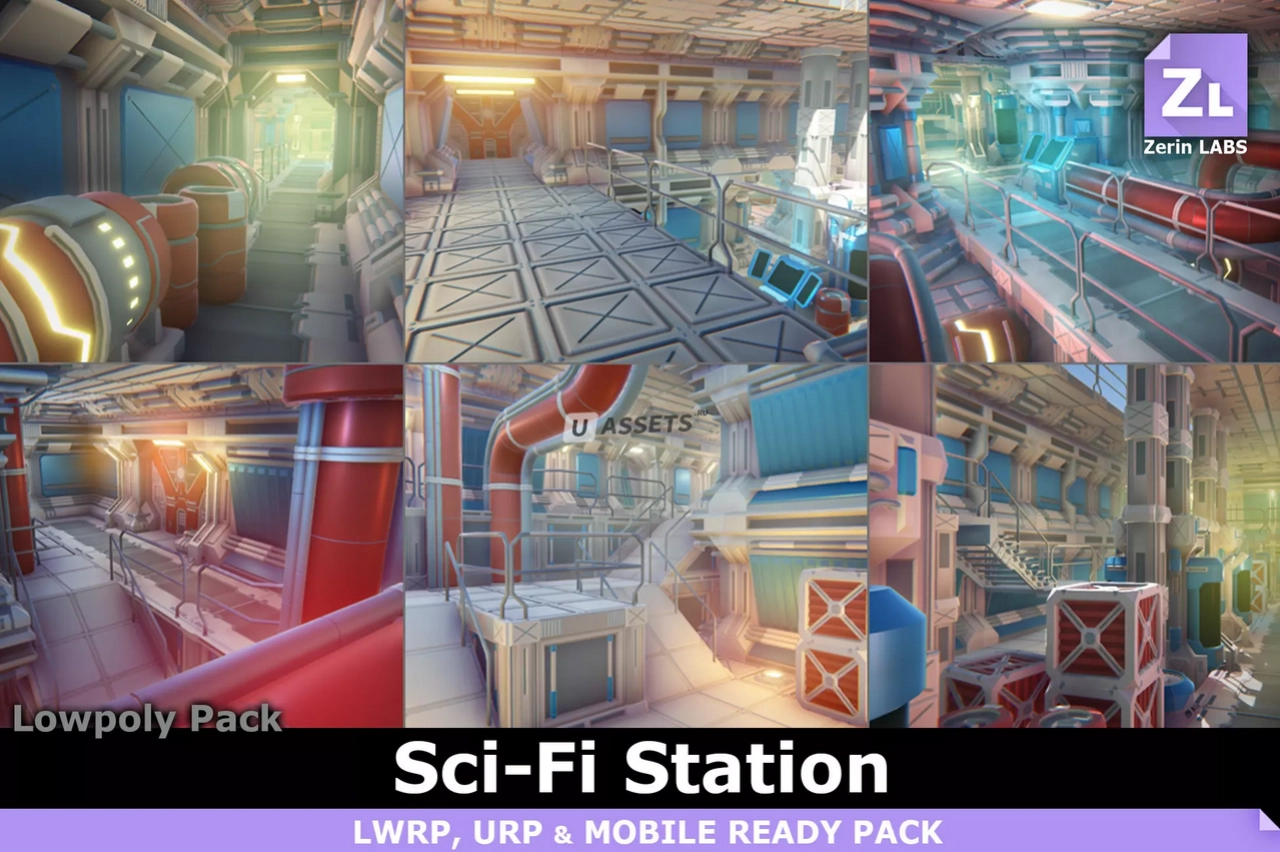 Screenshot #1 - Lowpoly Pack : Modular Sci-Fi Station