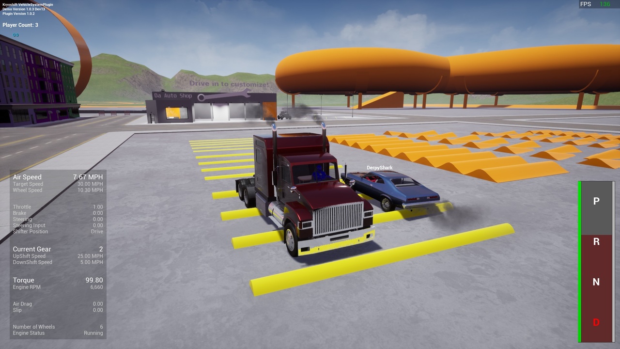 Screenshot #9 - Advanced Vehicle System  UE5.5  v1.4.5