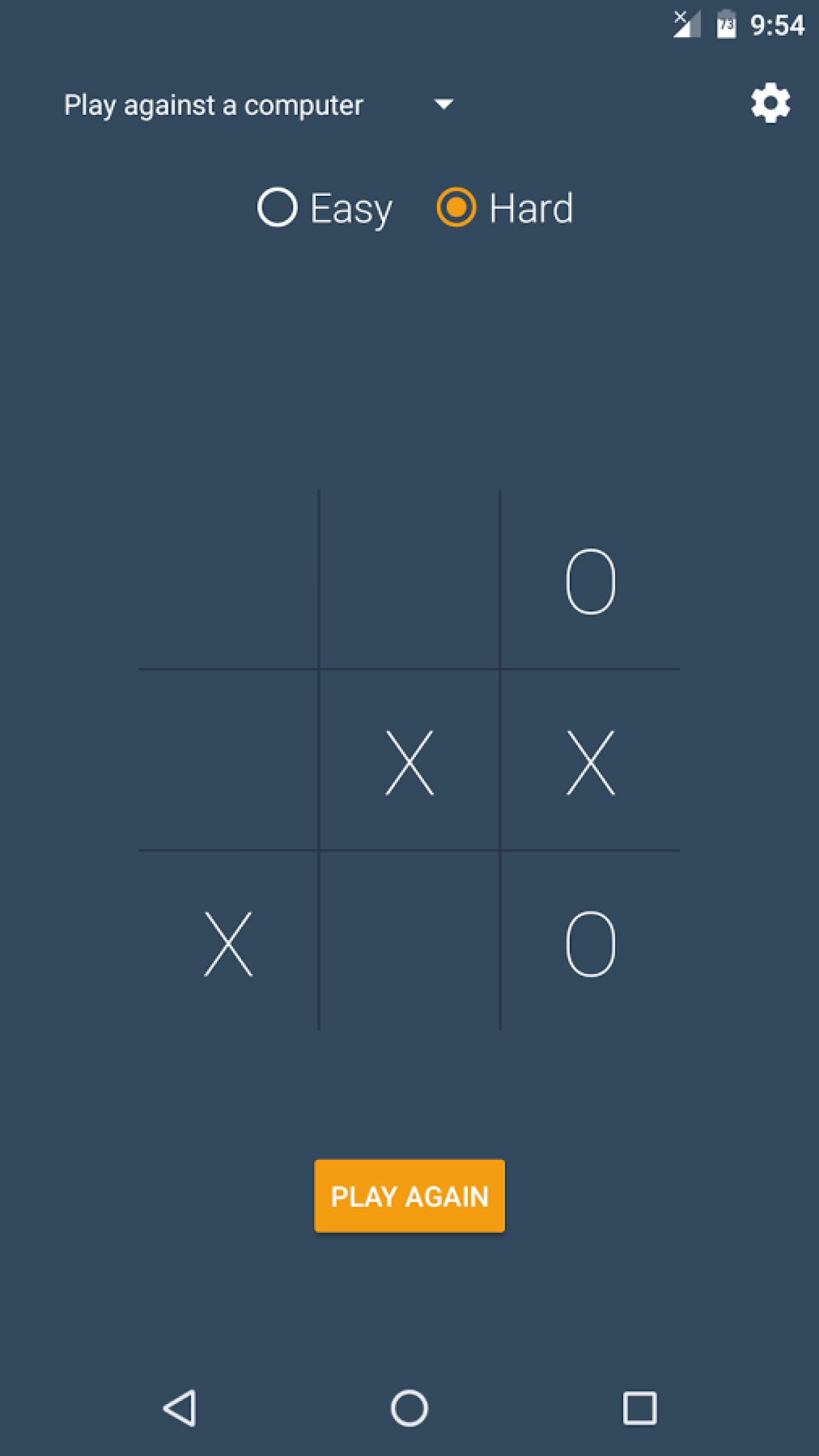 Screenshot #1 - MATERIAL TIC TAC TOE 1.2.3