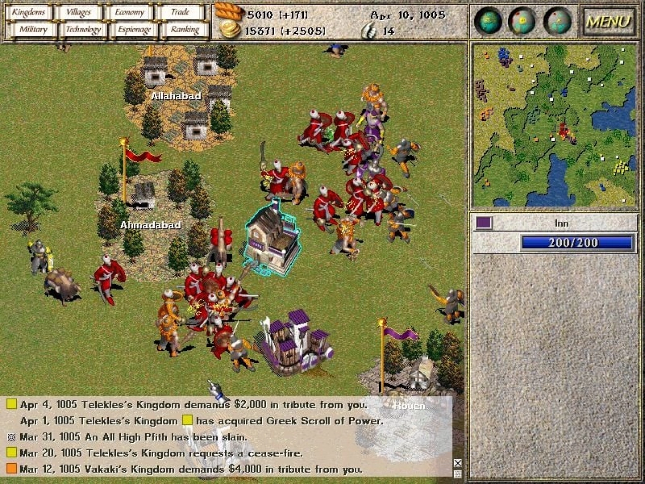 Screenshot #1 - Seven Kingdoms: Ancient Adversaries