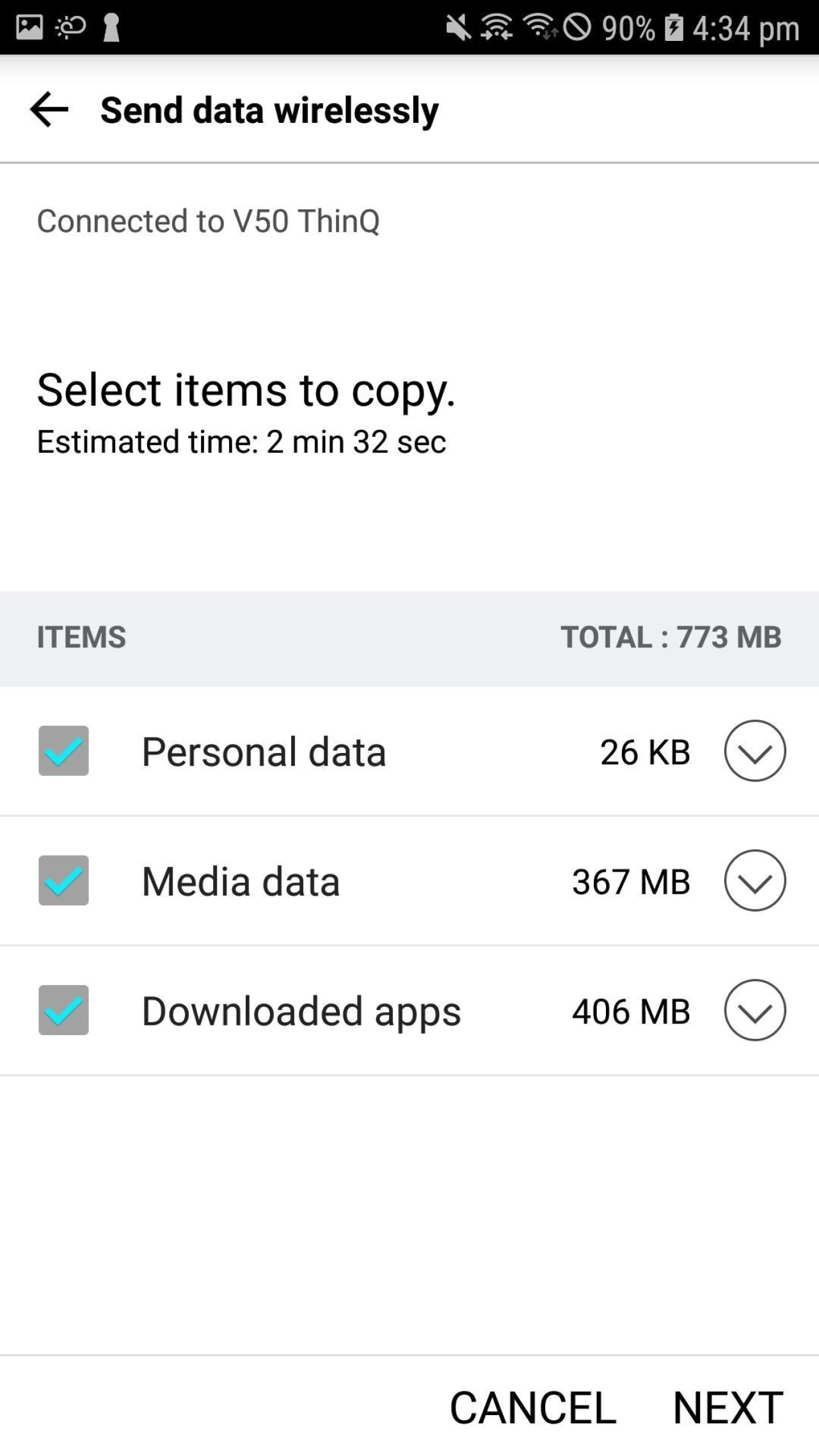 Screenshot #4 - LG MOBILE SWITCH 4.3.05