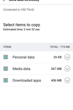 Screenshot #4 - LG MOBILE SWITCH 4.3.05