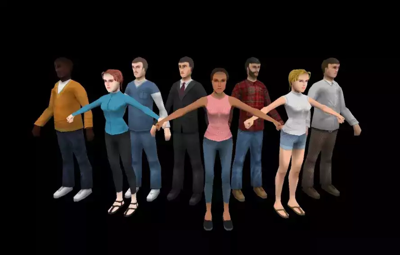 Screenshot #1 - Low Poly Civilian Character Pack