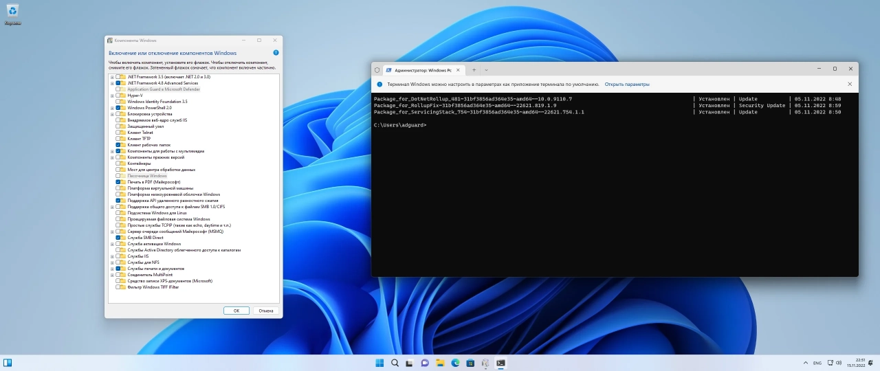 Screenshot #2 - Windows 11 [10.0.22621.819], Version 22H2 (Updated November 2022) - Оригинальные образы от Microsoft MSDN