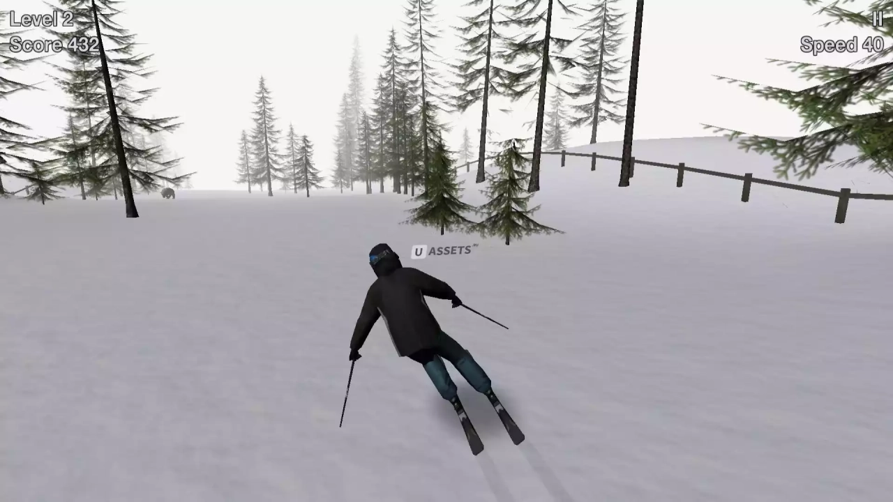 Screenshot #1 - Mobile Ski Game with Tilt Controls