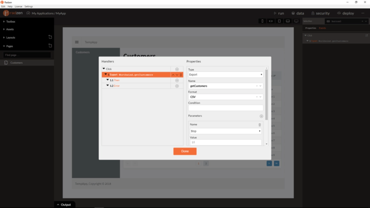 Screenshot #2 - RadZen v2.87.6 .Net Core, Angular, Business Web Applications Builder