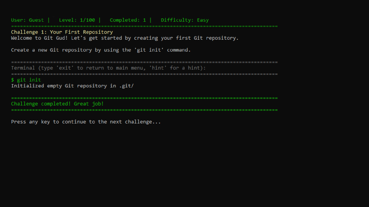 Screenshot #3 - git gud