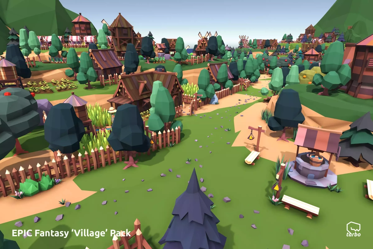 Screenshot #3 - EPIC Fantasy Village - Low Poly 3D Art