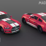 Screenshot #1 - PIXELGON Muscle Cars Pack - Low Poly Pixel Art 3D